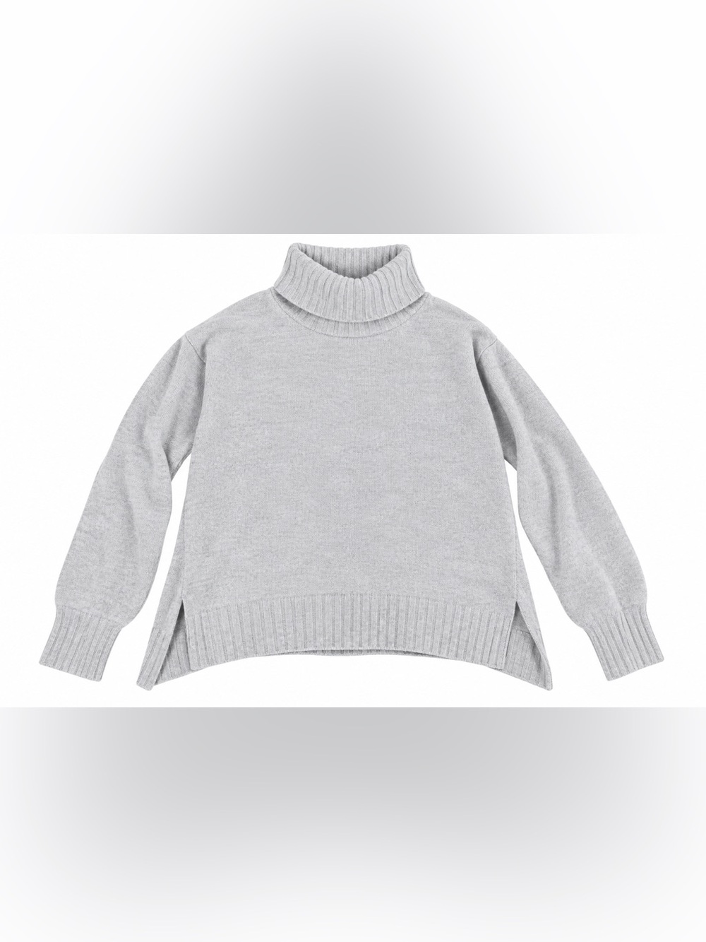bp Heather Light Gray Cowl Neck Sweater